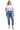 Judy Blue - Mid-Rise Cuffed Boyfriend Jeans Embroidery Free Edition (28" Inseam)- 82703-SaltTree
