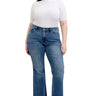 Judy Blue - Mid-Rise Vintage Wash Flare Jeans With Frayed Hem (33.5" Extra Long Inseam) - 82670-SaltTree
