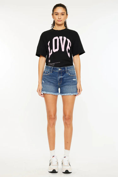 Kancan - Darcie Essentials Mid Rise Shorts (3" Inseam) - KC20081D