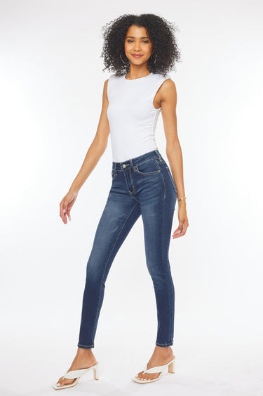 Kancan - Women's Mid Rise Super Skinny Jeans (29.5" Inseam) - KKC7085LOH, DH-SaltTree