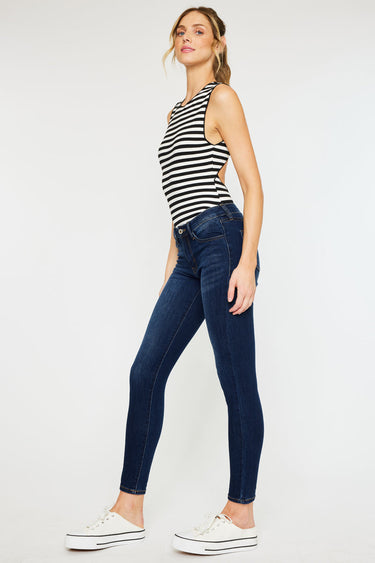 Kancan - Women's Mid Rise Super Skinny Jeans - Basic - KC7092 ST-SaltTree
