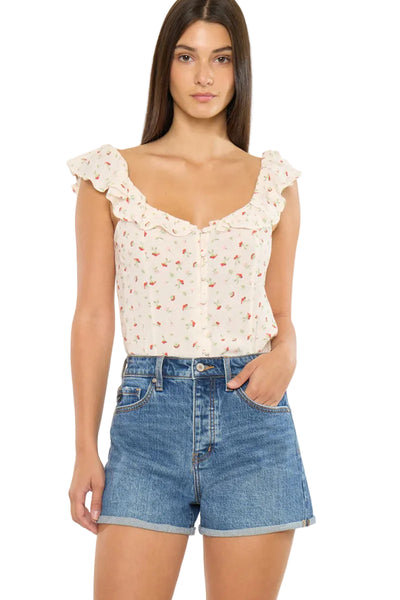 Kancan - Floral Ultra High Rise Shorts (3