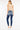 Kancan - Geneva High-Rise Ankle Skinny Jeans with Slit Raw Hem (27" Inseam) - KC9167QM-NV-SaltTree