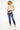 Kancan - High-Rise Ankle Skinny Jeans with Released Raw Waistband (27" Inseam) - KC8433-NV-SaltTree
