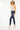 Kancan - High-Rise Ankle Skinny Jeans with Released Raw Waistband (27" Inseam) - KC8433-NV-SaltTree