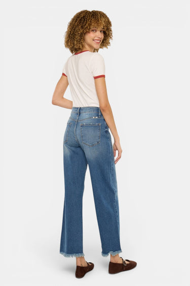 Kancan - High Rise Crop Wide Jeans (27" Inseam) - KC20105M