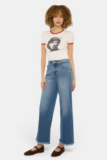 Kancan - High Rise Crop Wide Jeans (27" Inseam) - KC20105M