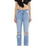 Kancan - High-Rise Relaxed Tapered Mom Jeans in Rigid Light Wash (25.5" Inseam) - KC8579L-NV-SaltTree