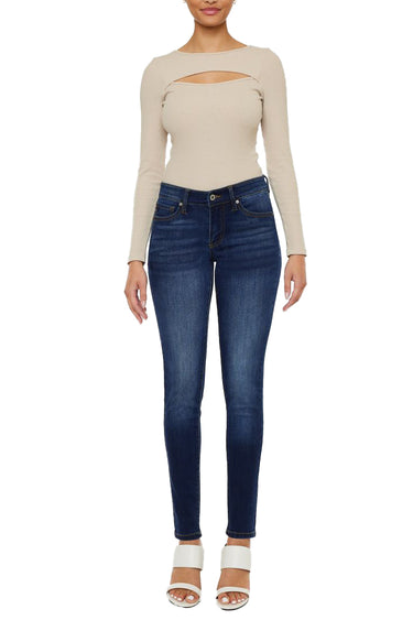 Kancan - Madison Mid-Rise Super Skinny Jeans (29.5" Inseam) - KC11245-SaltTree