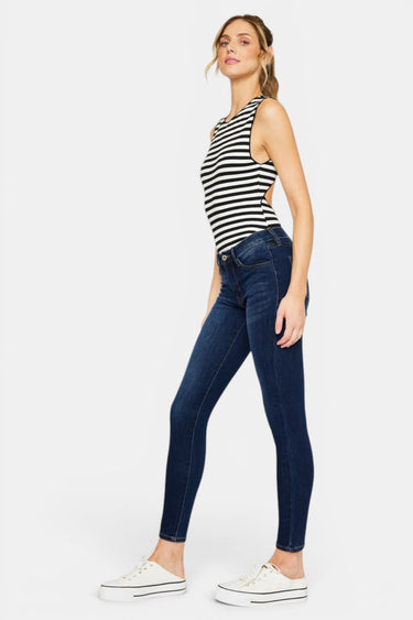Kancan - Women's Mid Rise Super Skinny Jeans - Basic - KC7092 ST-SaltTree