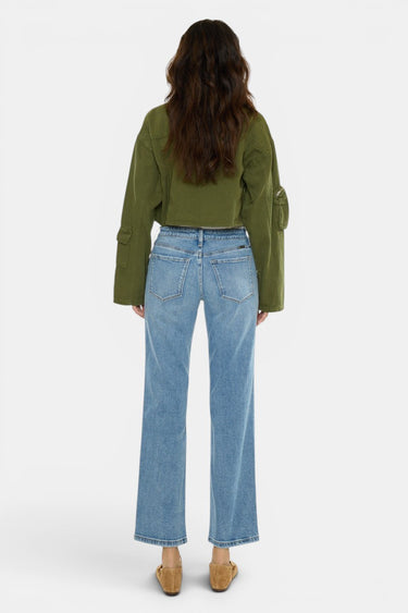 Kancan - Mid Rise True Straight Jeans (28" Inseam) - KC20138M