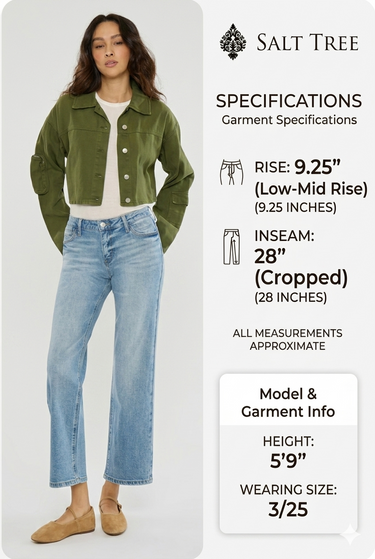 Kancan - Mid Rise True Straight Jeans (28" Inseam) - KC20138M