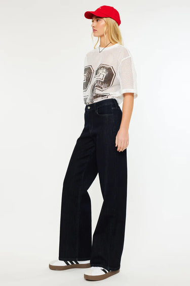 Kancan - Norie High-Rise Wide-Leg Jeans (31" Inseam) - KC20089-SaltTree