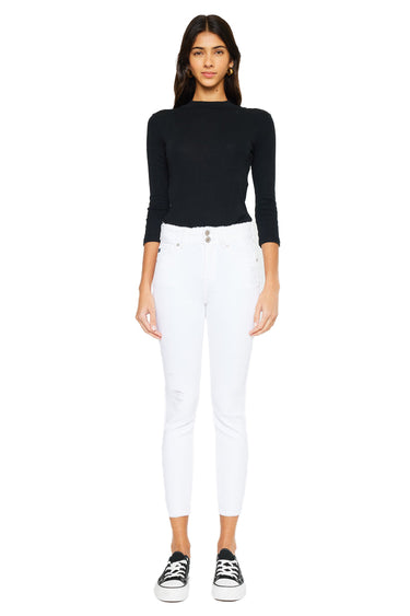 Kancan - Women's HIGH Waist Ankle Length Two Button Jeans - KC7317-SaltTree