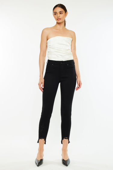 Kancan - Women's High Rise Ankle Skinny Jeans - kc8395st-SaltTree