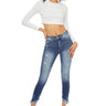 Kancan - Women's High Rise Ankle Skinny Jeans - kc9204d with kc8395 ST-SaltTree