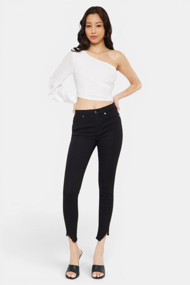 Kancan - Women's High Rise Hem Detail Skinny Jeans - KC7267ST-SaltTree