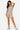 Love Poem fitted active romper onesie in grey on a model