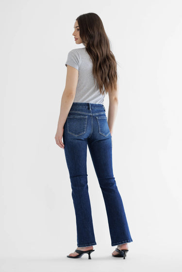 Mica Denim - Classic Mid-Rise Bootcut Jeans (32" Inseam) - MDP-B511-SaltTree
