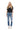 Mica Denim - High Rise Distressed Straight Jeans (28" Inseam) - MDP-T248-SaltTree