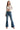Mica Denim - High-Rise Flared Leg Jeans with Front Seam Detailing (33" Inseam) - MDP-F3662-SaltTree