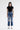 Mica Denim - High Rise Heavily Distressed Straight Crop Jeans (27.5" Inseam) - MDP-T3014M-SaltTree