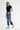 Mica Denim - High Rise Heavily Distressed Straight Crop Jeans (27.5" Inseam) - MDP-T3014M-SaltTree