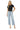 Mica Denim - High Rise Raw Hem Ankle Wide Leg Jeans (27" Inseam) - MDP-W3034LT-SaltTree
