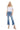 Mica Denim - High Rise Shark Bite Hem Crop Flare Jeans (27" Inseam) - MDP-F124-SaltTree