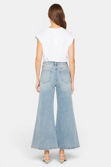 Mica Denim - High Rise Super Wide Palazzo Crop Jeans (Inseam 28.5") - MDP-W3377A
