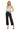 Mica Denim - High Rise Wide Leg Crop Black Denim Jeans (Inseam 27") - MDP-W019BK