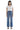 Mica Denim - High Rise Wide Leg Jeans with Distressed Hem (28" Inseam) - MDP-W3218-SaltTree