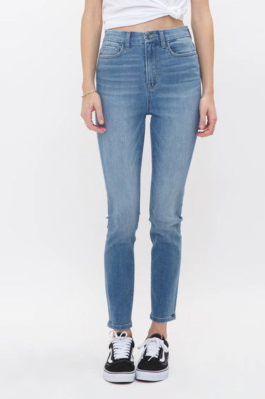Mica Denim - Metsovo High Rise Ankle Skinny Jeans (28" Inseam) - MDP-S130-SaltTree