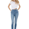 Mica Denim - Metsovo High Rise Ankle Skinny Jeans (28" Inseam) - MDP-S130-SaltTree