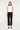 Mica Denim - Mid-Rise Ankle Straight Jeans - Solid Black (28" Inseam) - MDP-T598BLK-SaltTree