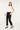 Mica Denim - Mid-Rise Ankle Straight Jeans - Solid Black (28" Inseam) - MDP-T598BLK-SaltTree