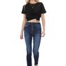 Mica Denim - Rivale High Rise Button Fly Ankle Skinny Jeans (28" Inseam) - MDP-S188DK-SaltTree