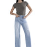 Mica Denim - Super High Rise Loose Straight Jeans (32" Inseam) - MDP-T3288-SaltTree