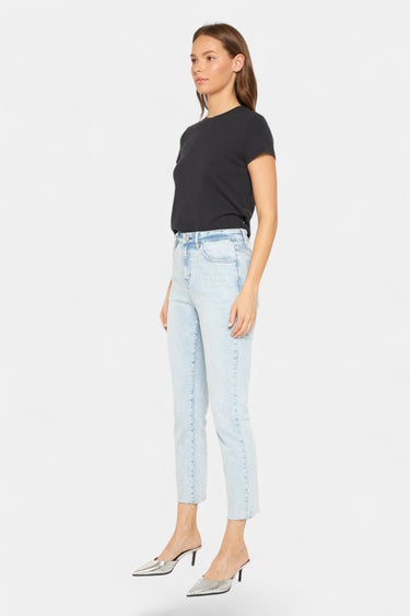 Mica Denim - Super High Rise Raw Hem Easy Skinny Jeans (Inseam 27") - MDP-S3495