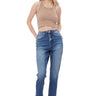 Mica Denim - Tokaji Super High Rise Stretch Mom Jeans (26" Inseam) - MDP-M143-SaltTree