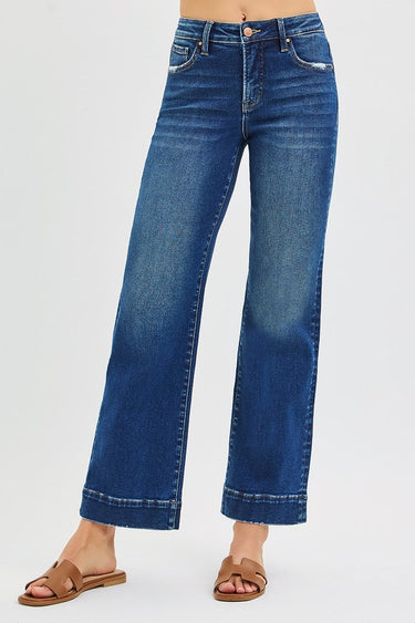 Risen Jeans - High Rise Straight Jeans (29" Inseam) - PSA21347-SaltTree