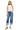 Risen Jeans - Tummy Control Mid Rise Crop Wide Cuffed Jeans (26" Inseam) - PW21124-SaltTree