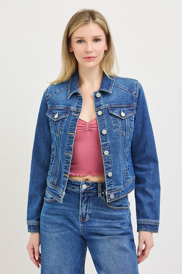 Risen Jeans - Basic Fitted Denim Jacket - RDJ9227-SaltTree