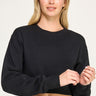 Reflex - Basic Fleece Cropped Sweatshirt - T2055-SaltTree