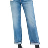 Risen Jeans - High Rise Ankle Boyfriend Distressed Jeans in Medium Indigo (27.5" Inseam) - PGA21013-SaltTree