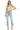 Risen Jeans - High Rise Wide Cuffed Straight Leg Jeans - (28" Inseam) - RDP5484-SaltTree