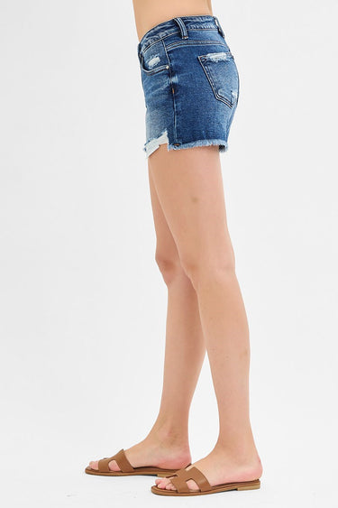 Risen Jeans - Low Rise Pikaboo Lining Shorts (3 3/4" Inseam) - RDS6364-SaltTree