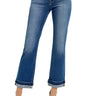 Risen Jeans - Mid-Rise Ankle Straight Cuffed Jeans with Released Shadow Hem (27.25" Cuffed Inseam) - RDP5311-SaltTree