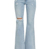 Risen Jeans - Mid-Rise Button Down Flare Jeans (33" Inseam) - RDP5415-SaltTree