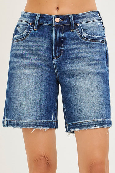 Risen Jeans - Slouchy Bermuda Shorts (8" Inseam) - RDS6458-SaltTree